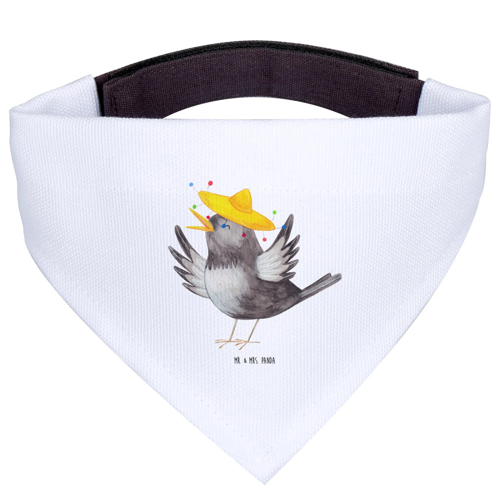 Hundehalstuch Rabe Sombrero Tuch, Hundehalstuch, Hunde, Kleine Hunde, Halstuch, Lustige Sprüche, Tiere, Tiermotive, Gute Laune, Froh, Motivation, Glück Spruch, Vogel, glücklich sein, Rabe, Elster, Spruch Positiv, Vögel, Fröhlich sein