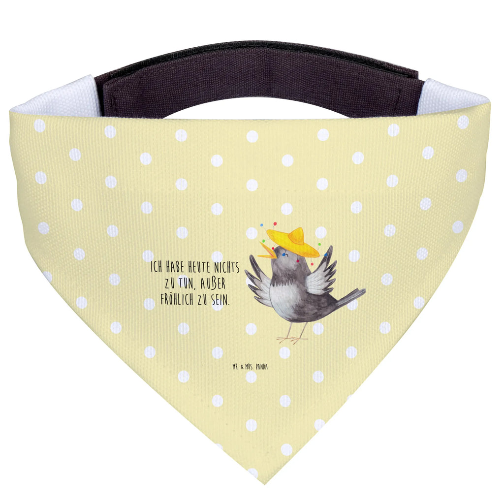 Hundehalstuch Rabe Sombrero Tuch, Hundehalstuch, Hunde, Kleine Hunde, Halstuch, Lustige Sprüche, Tiere, Tiermotive, Gute Laune, Froh, Motivation, Glück Spruch, Vogel, glücklich sein, Rabe, Elster, Spruch Positiv, Vögel, Fröhlich sein