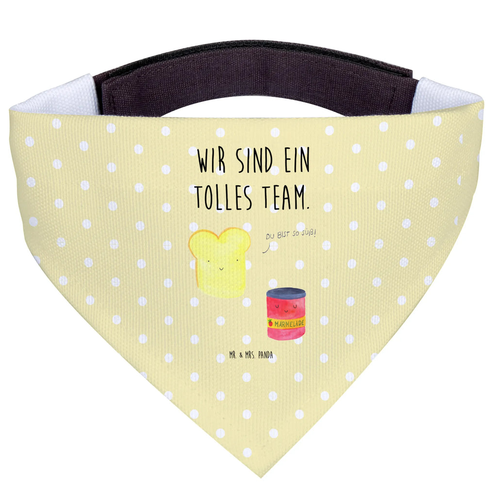 Chusta na szyję dla psa L Tost dżem klein, Halstuch, kleine Hunde, Hundehalstuch, Hunde, Tuch, Tiermotive, Gute Laune, lustige Sprüche, Tiere, Toastbrot, Küche Spruch, süße Postkarte, Marmelade, Dreamteam, Frühstück Einladung, Brot, Toast, süß, Küche Deko