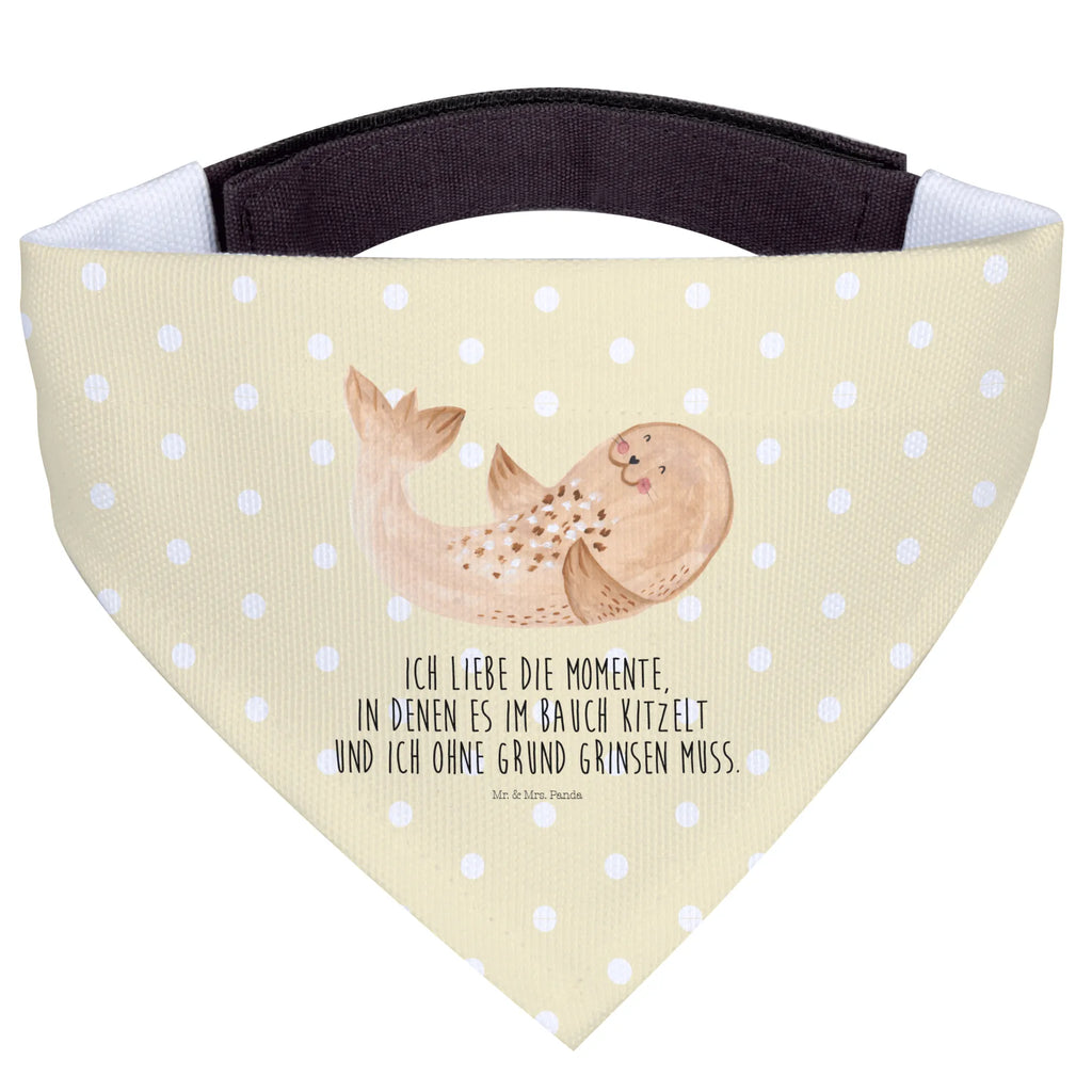 Hundehalstuch Robbe Liegen Hundehalstuch, Hunde, Halstuch, Kleine Hunde, Tuch, Lustige Sprüche, Tiere, Tiermotive, Gute Laune, Ostsee, Robben, Meerestier, Freude, Nordsee, Strand, Robbe, Seehund, Lachen