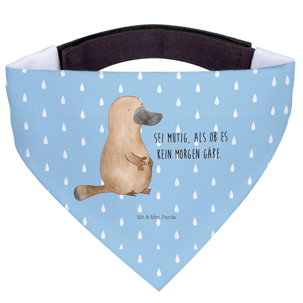 Chusta na szyję dla psa L dziobak Odwaga Tuch, Mittelgroße Hunde, Hundehalstuch, Halstuch, Mittel, Hunde, Meerestiere, Urlaub, Meer, Motivation, Schnabeltiere, Büro, Raodtrip, mutig, Training, Arbeit, Lebensweisheit, Mut, Weltreise, Neuanfang, Schnabeltier, Neustart