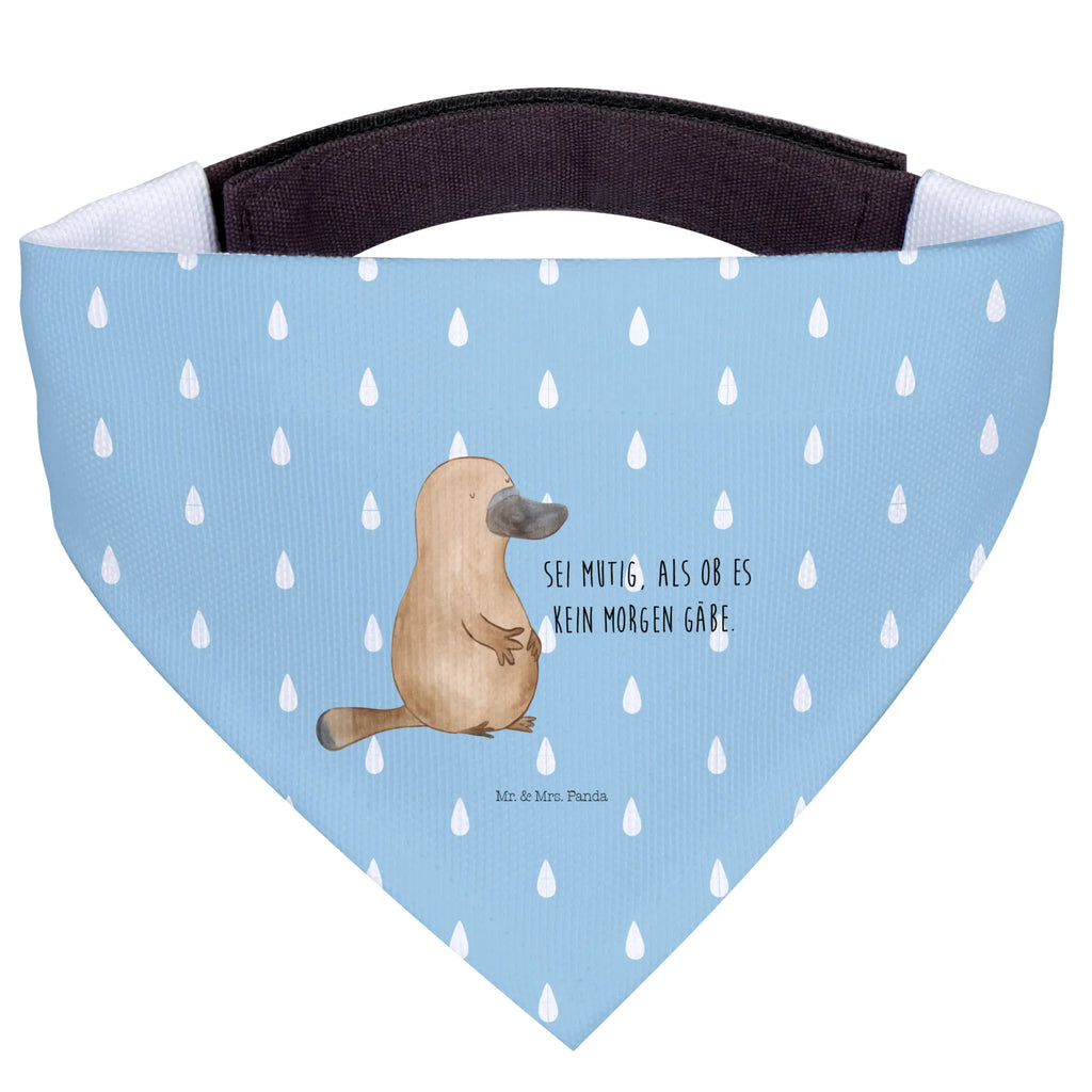 Chusta na szyję dla psa L dziobak Odwaga Tuch, Mittelgroße Hunde, Hundehalstuch, Halstuch, Mittel, Hunde, Meerestiere, Urlaub, Meer, Motivation, Schnabeltiere, Büro, Raodtrip, mutig, Training, Arbeit, Lebensweisheit, Mut, Weltreise, Neuanfang, Schnabeltier, Neustart