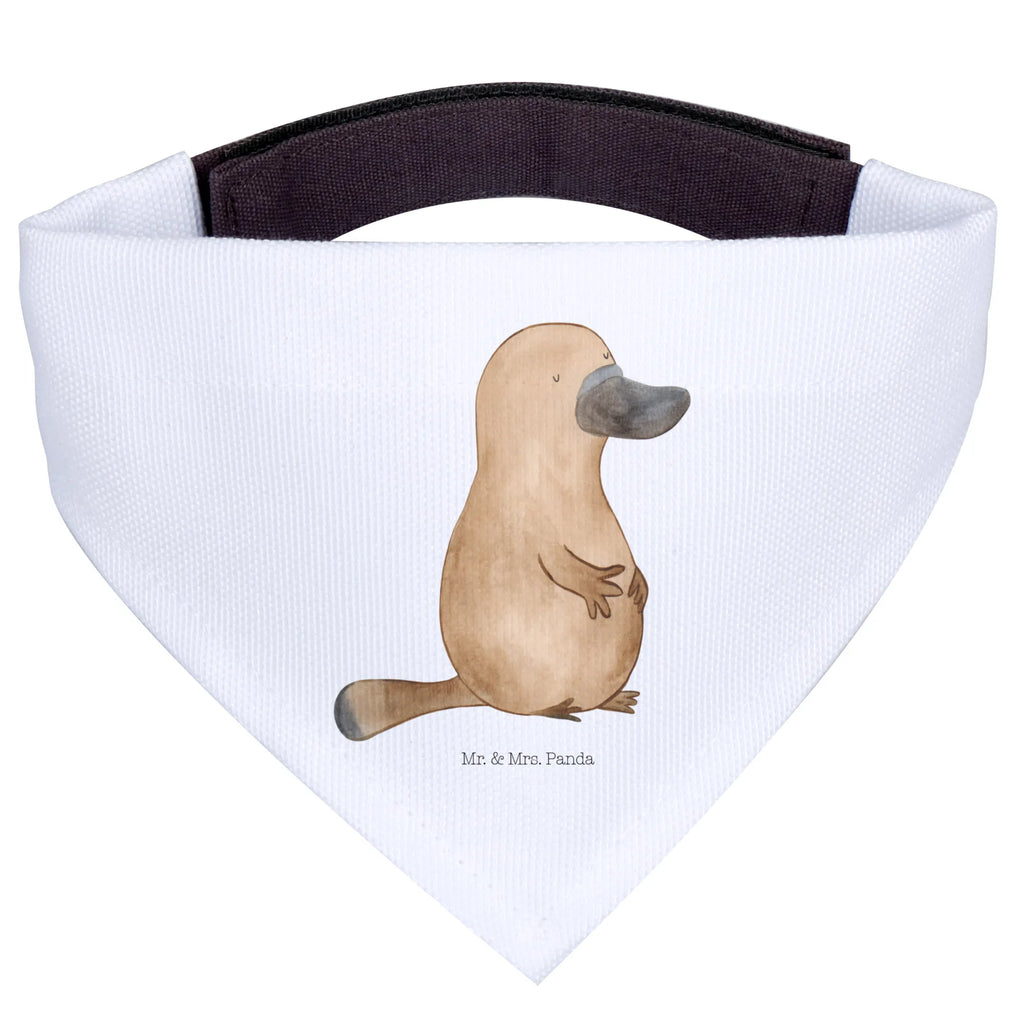 Chusta na szyję dla psa L dziobak Odwaga Tuch, Mittelgroße Hunde, Hundehalstuch, Halstuch, Mittel, Hunde, Meerestiere, Urlaub, Meer, Motivation, Schnabeltiere, Büro, Raodtrip, mutig, Training, Arbeit, Lebensweisheit, Mut, Weltreise, Neuanfang, Schnabeltier, Neustart