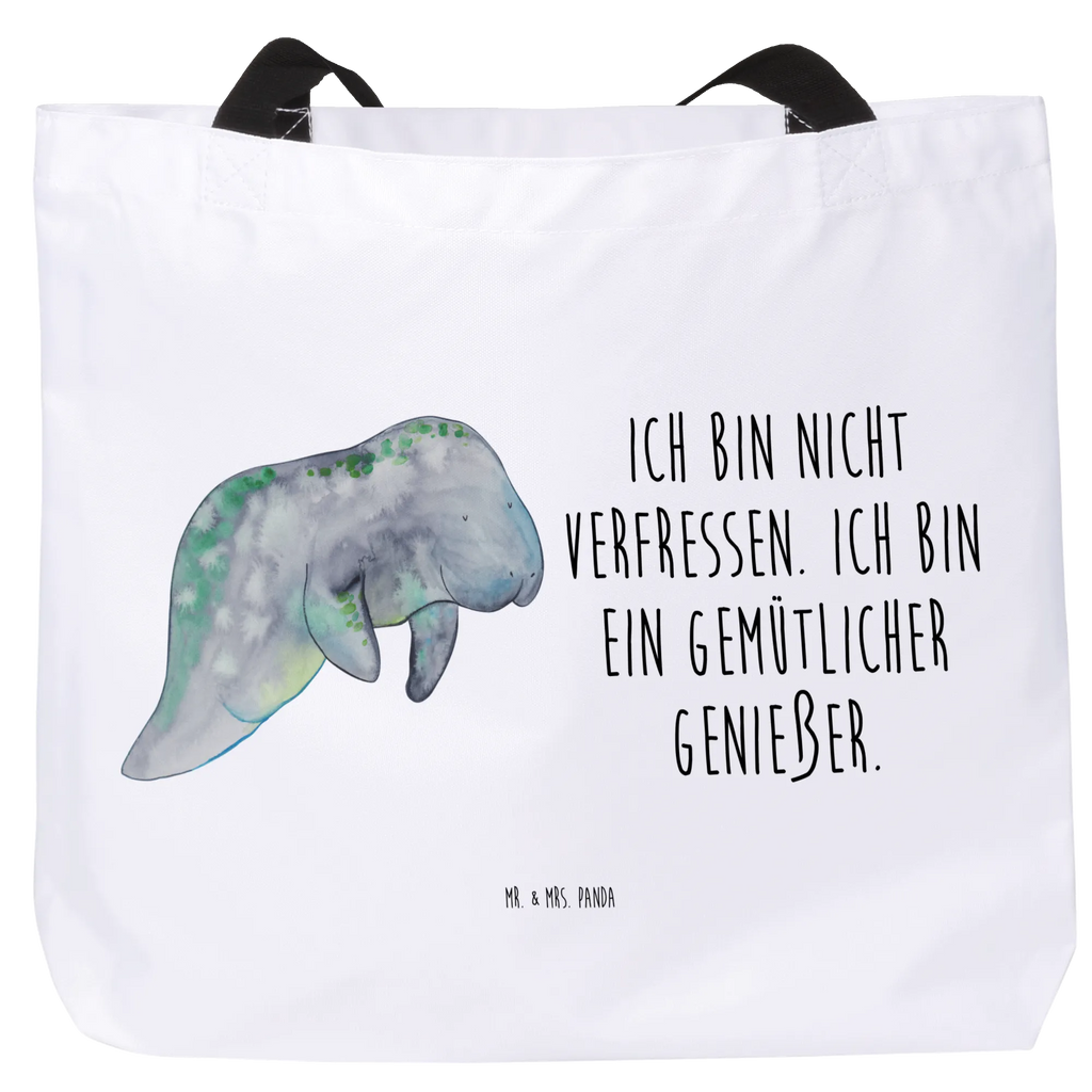 Shopper manatee Relax Einkaufsbeutel, Freizeittasche, Shopper, Einkaufstasche, Schulbeutel, Schultasche, Alltagstasche, Strandtasche, Tragebeutel, Beutel, Tasche, Meerestiere, Meer, Urlaub, Zucker, Essen, Abnehmen, Süßigkeiten, Diät, Diätwahn, Seekuh, Seekühe