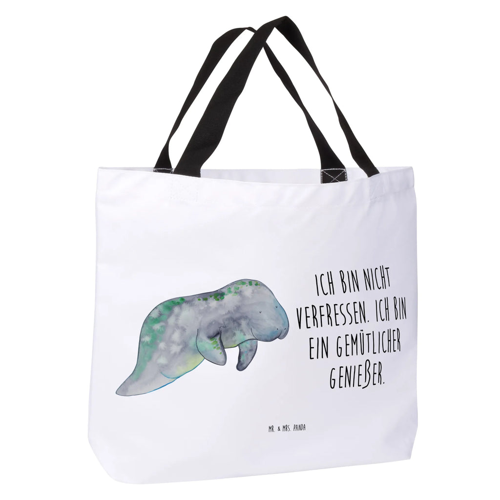 Shopper manatee Relax Einkaufsbeutel, Freizeittasche, Shopper, Einkaufstasche, Schulbeutel, Schultasche, Alltagstasche, Strandtasche, Tragebeutel, Beutel, Tasche, Meerestiere, Meer, Urlaub, Zucker, Essen, Abnehmen, Süßigkeiten, Diät, Diätwahn, Seekuh, Seekühe