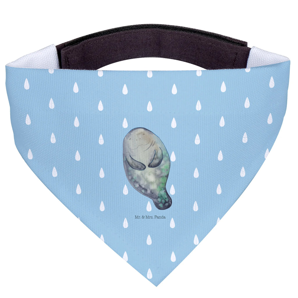 Dog neckerchief manatee happy mittelgroße Hunde, Hundehalstuch, Tuch, Halstuch, mittel, Hunde, Meerestiere, Urlaub, Meer, Freundin, Neuanfang, Seekühe, Seekuh, Respekt, Liebeskummer, Achtsamkeit, Selbstliebe, Neustart, Zufrieden
