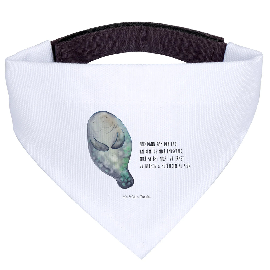 Dog neckerchief manatee happy mittelgroße Hunde, Hundehalstuch, Tuch, Halstuch, mittel, Hunde, Meerestiere, Urlaub, Meer, Freundin, Neuanfang, Seekühe, Seekuh, Respekt, Liebeskummer, Achtsamkeit, Selbstliebe, Neustart, Zufrieden