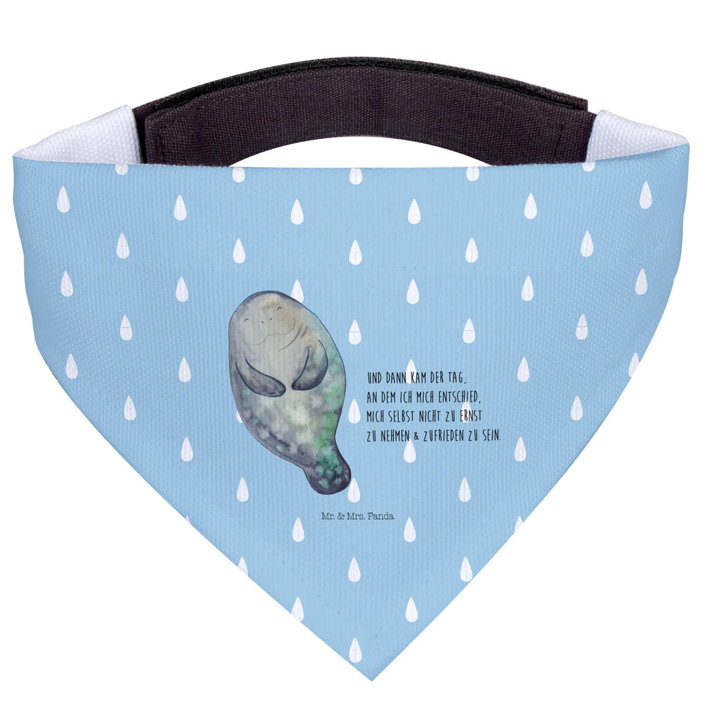 Dog neckerchief manatee happy mittelgroße Hunde, Hundehalstuch, Tuch, Halstuch, mittel, Hunde, Meerestiere, Urlaub, Meer, Freundin, Neuanfang, Seekühe, Seekuh, Respekt, Liebeskummer, Achtsamkeit, Selbstliebe, Neustart, Zufrieden