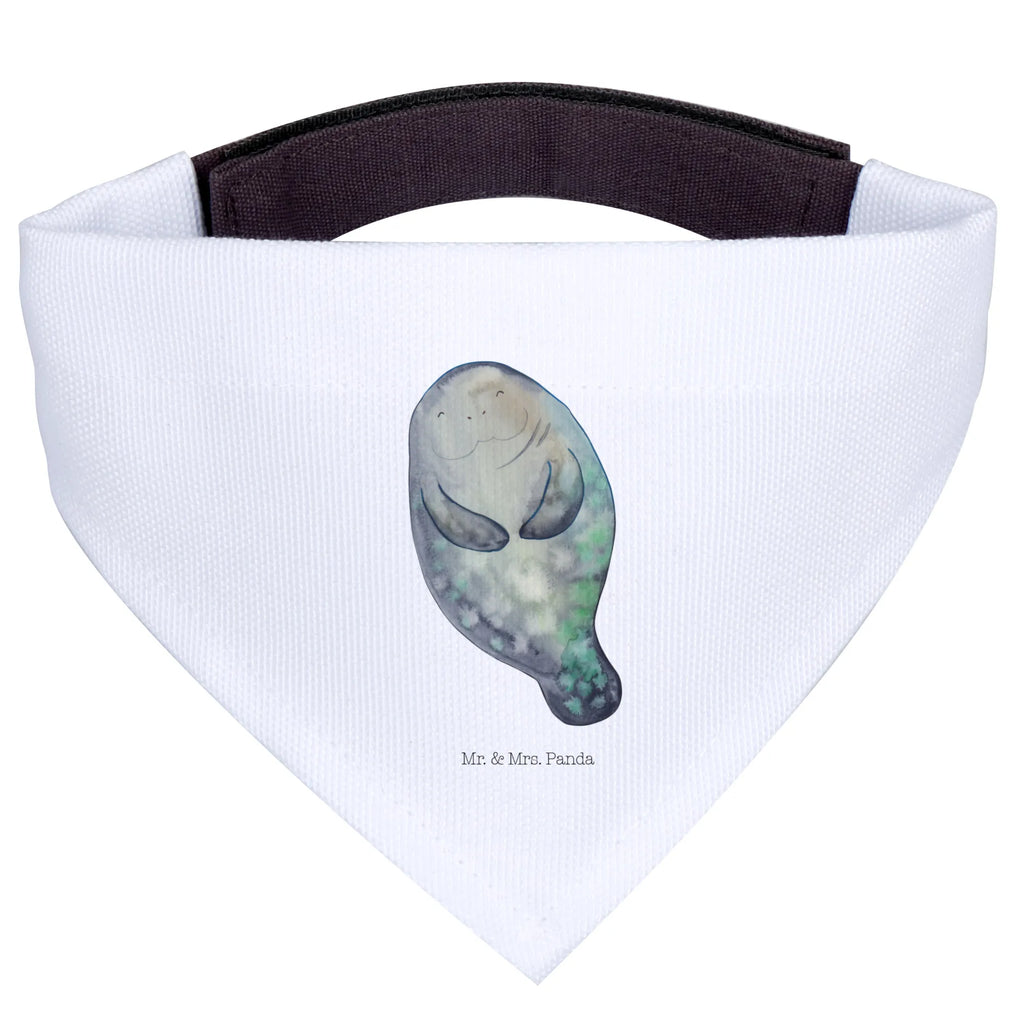 Dog neckerchief manatee happy mittelgroße Hunde, Hundehalstuch, Tuch, Halstuch, mittel, Hunde, Meerestiere, Urlaub, Meer, Freundin, Neuanfang, Seekühe, Seekuh, Respekt, Liebeskummer, Achtsamkeit, Selbstliebe, Neustart, Zufrieden