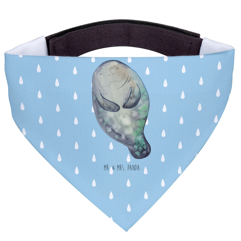 Dog neckerchief manatee happy mittelgroße Hunde, Hundehalstuch, Tuch, Halstuch, mittel, Hunde, Meerestiere, Urlaub, Meer, Freundin, Neuanfang, Seekühe, Seekuh, Respekt, Liebeskummer, Achtsamkeit, Selbstliebe, Neustart, Zufrieden