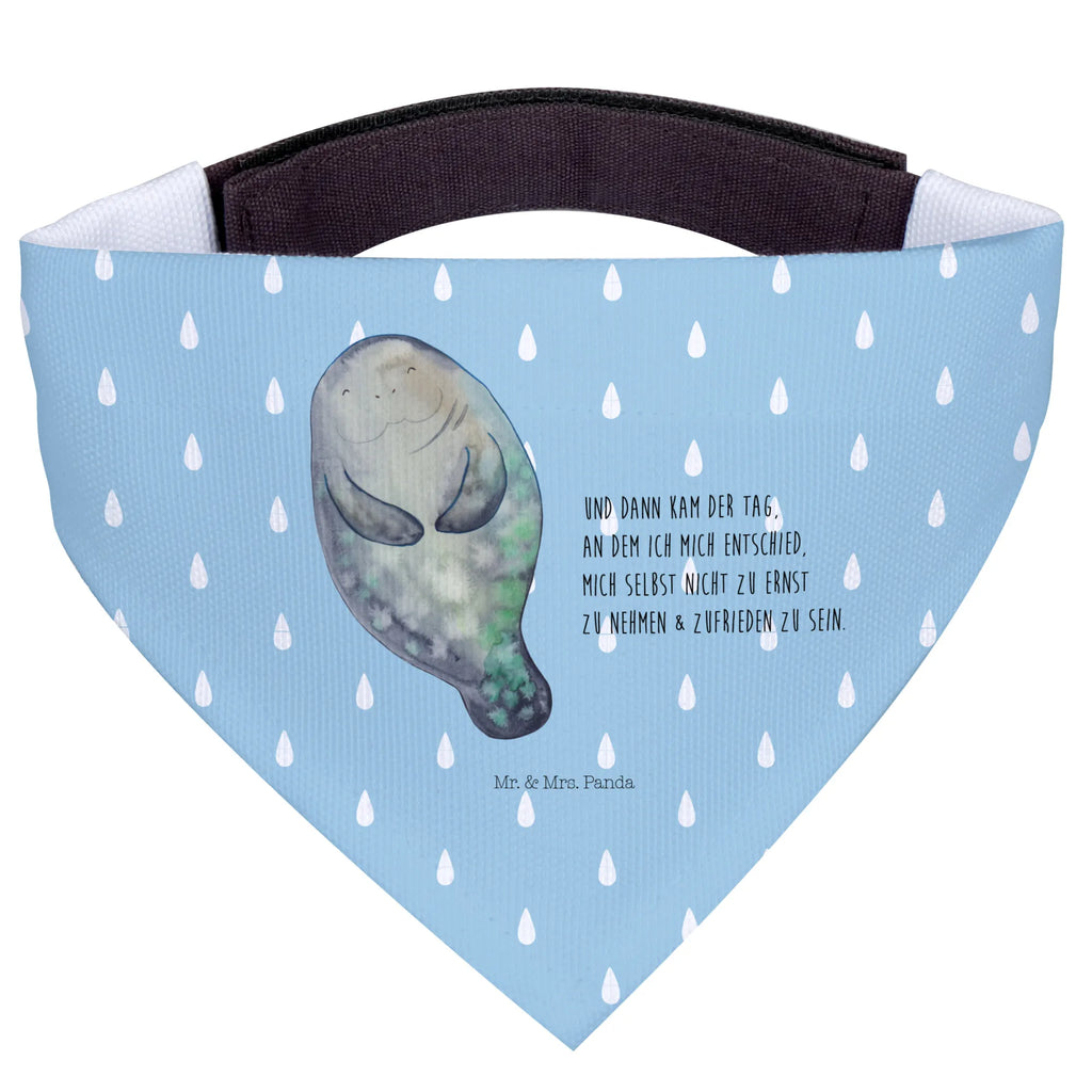 Dog neckerchief manatee happy mittelgroße Hunde, Hundehalstuch, Tuch, Halstuch, mittel, Hunde, Meerestiere, Urlaub, Meer, Freundin, Neuanfang, Seekühe, Seekuh, Respekt, Liebeskummer, Achtsamkeit, Selbstliebe, Neustart, Zufrieden