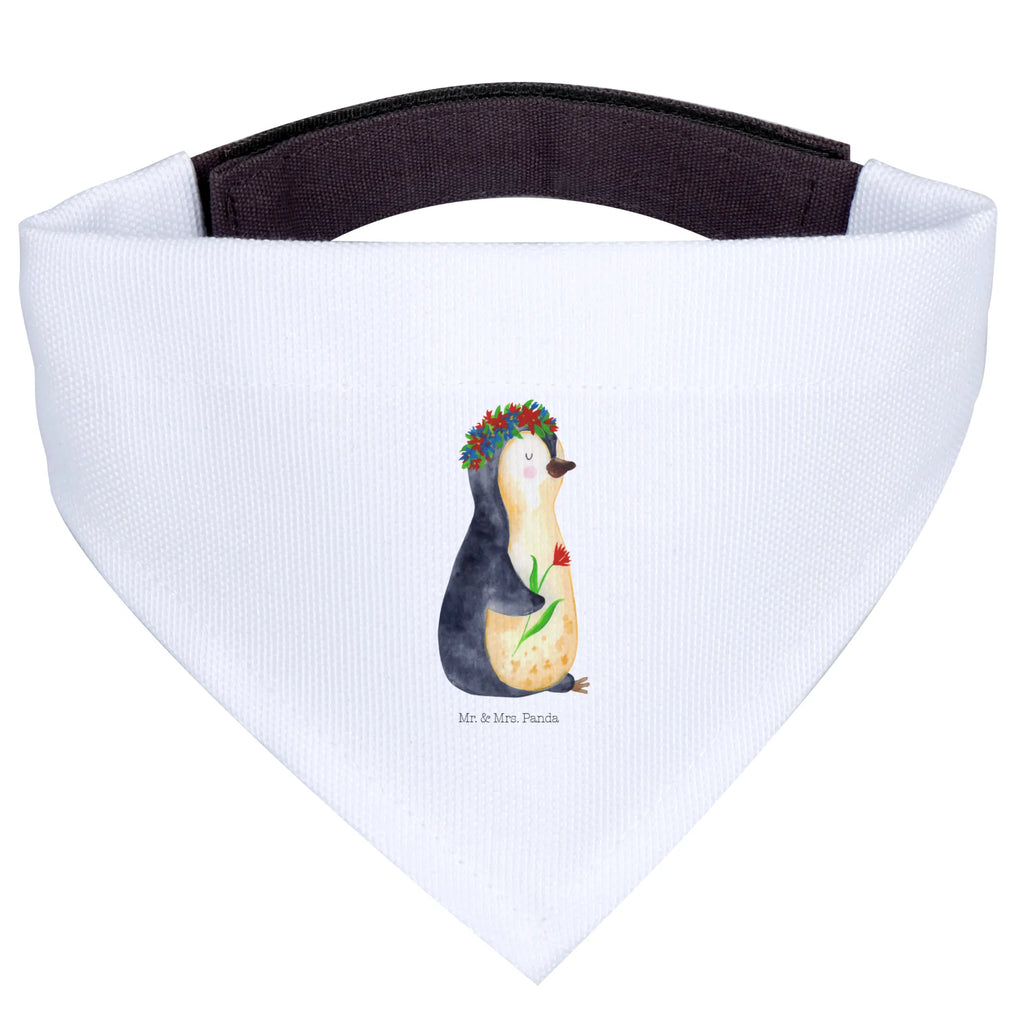 Hundehalstuch Pinguin Blumen Hunde, Mittel, Mittelgroße Hunde, Tuch, Halstuch, Hundehalstuch, Pinguin, Wünsche, Blumenkranz, Geschenkidee, Universum, Ziele, Lebenslust, Pinguine, Liebeskummer, Motivation, Leben, Lebensziele