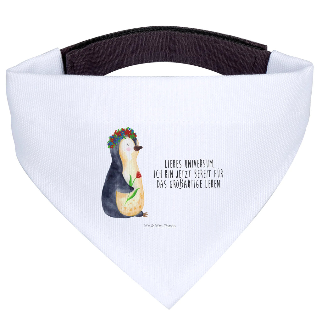 Hundehalstuch Pinguin Blumen Hunde, Mittel, Mittelgroße Hunde, Tuch, Halstuch, Hundehalstuch, Pinguin, Wünsche, Blumenkranz, Geschenkidee, Universum, Ziele, Lebenslust, Pinguine, Liebeskummer, Motivation, Leben, Lebensziele