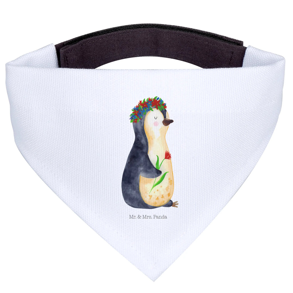 Hundehalstuch Pinguin Blumen Hunde, Mittel, Mittelgroße Hunde, Tuch, Halstuch, Hundehalstuch, Pinguin, Wünsche, Blumenkranz, Geschenkidee, Universum, Ziele, Lebenslust, Pinguine, Liebeskummer, Motivation, Leben, Lebensziele