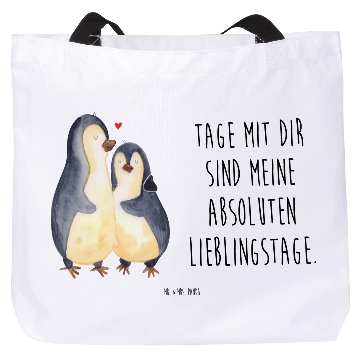 Shopper Pingwin przytulać Unitasche, Schulbeutel, Reisetasche, Freizeittasche, Einkaufstasche, Alltagstasche, Strandtasche, Beutel, XL Tasche, Statement-Tasche, Büchertasche, Tragetasche, studententasche, Tasche, Stoffbeutel, Pandatasche, Tragebeutel, City-Shopper, Tote Bag, Urlaubstasche, Schultasche, Laptoptasche, Pinguin, Hochzeitstag, Liebe, Hochzeitsgeschenk, Jahrestag, Liebesgeschenk, Hochzeit, Liebespaar, Liebesbeweis, Verlobung
