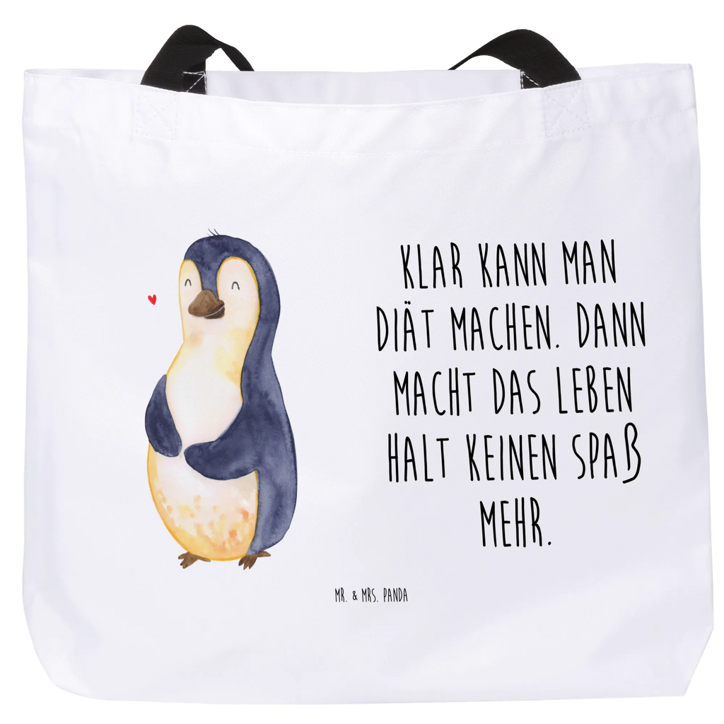 Shopper Penguin diet woman, XXL, handle bag, bag, large, carrier bag, beach bag, shopping bag, shopper, Penguin, North Pole, Winter, Penguins, losing weight, penguin, motivation, penguins, self-love, diet, body love, self-respect, weight