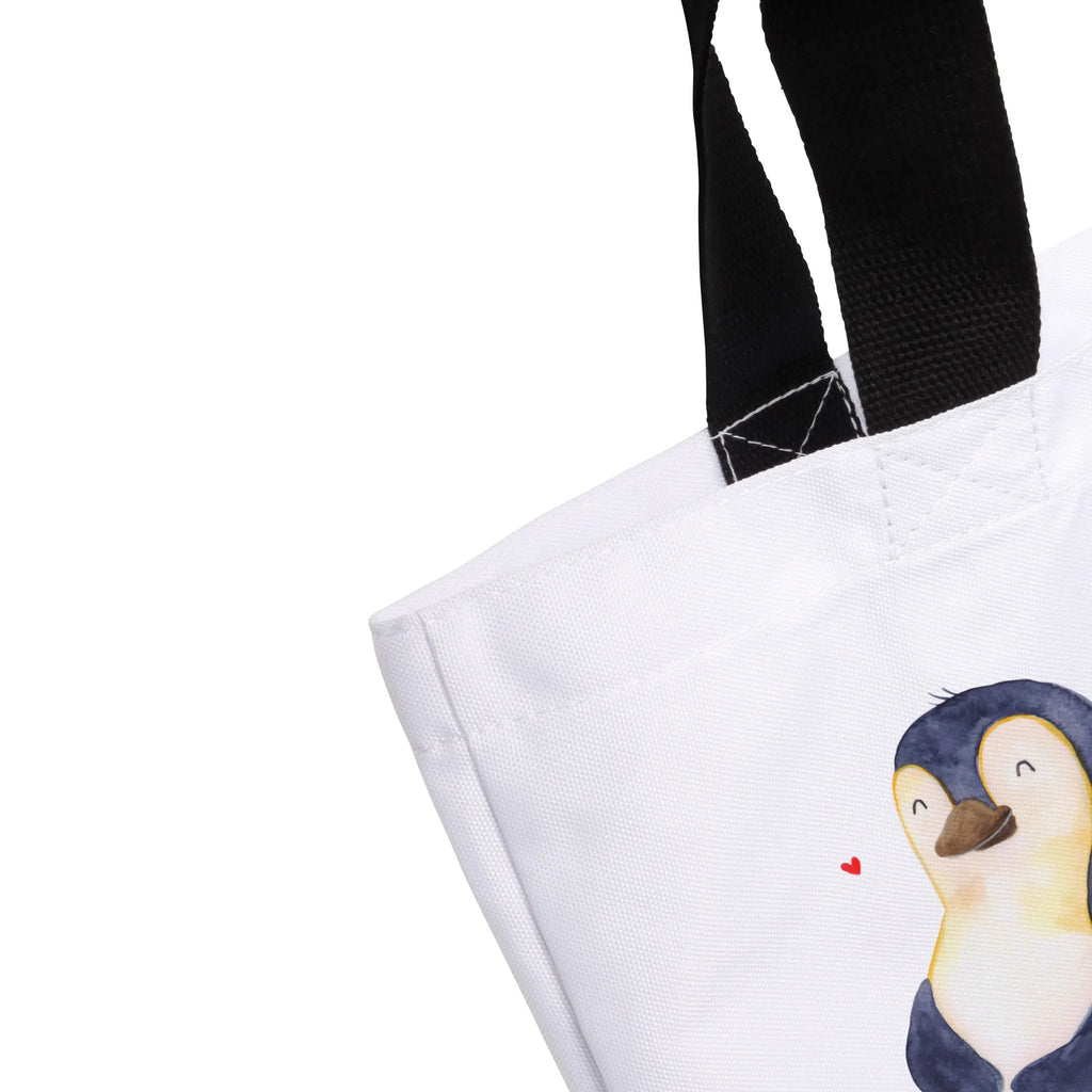 Shopper Penguin diet woman, XXL, handle bag, bag, large, carrier bag, beach bag, shopping bag, shopper, Penguin, North Pole, Winter, Penguins, losing weight, penguin, motivation, penguins, self-love, diet, body love, self-respect, weight
