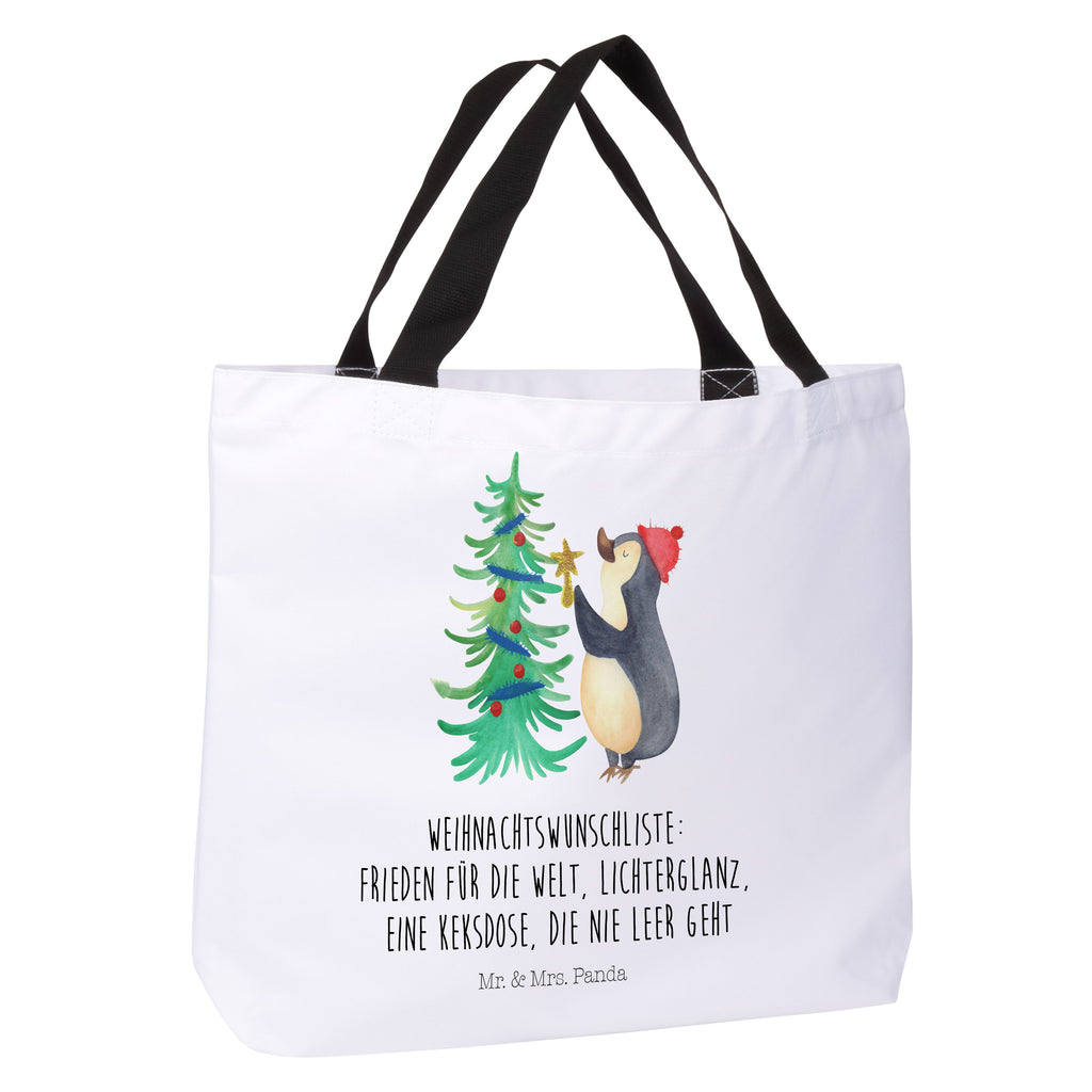 Shopper Pinguin Weihnachtsbaum Alltagstasche, Einkaufstasche, Tragebeutel, XXL Tasche, Stofftasche, Ausflug, Strandtasche, Freizeittasche, Schulbeutel, Tüte, XL, Beutel, Schultasche, Schultertasche, Shopper, Einkaufsbeutel, Wintermotiv, Winter, Heiligabend, Weihnachten, Advent, Nikolaus, Weihnachtsdeko, Pinguin