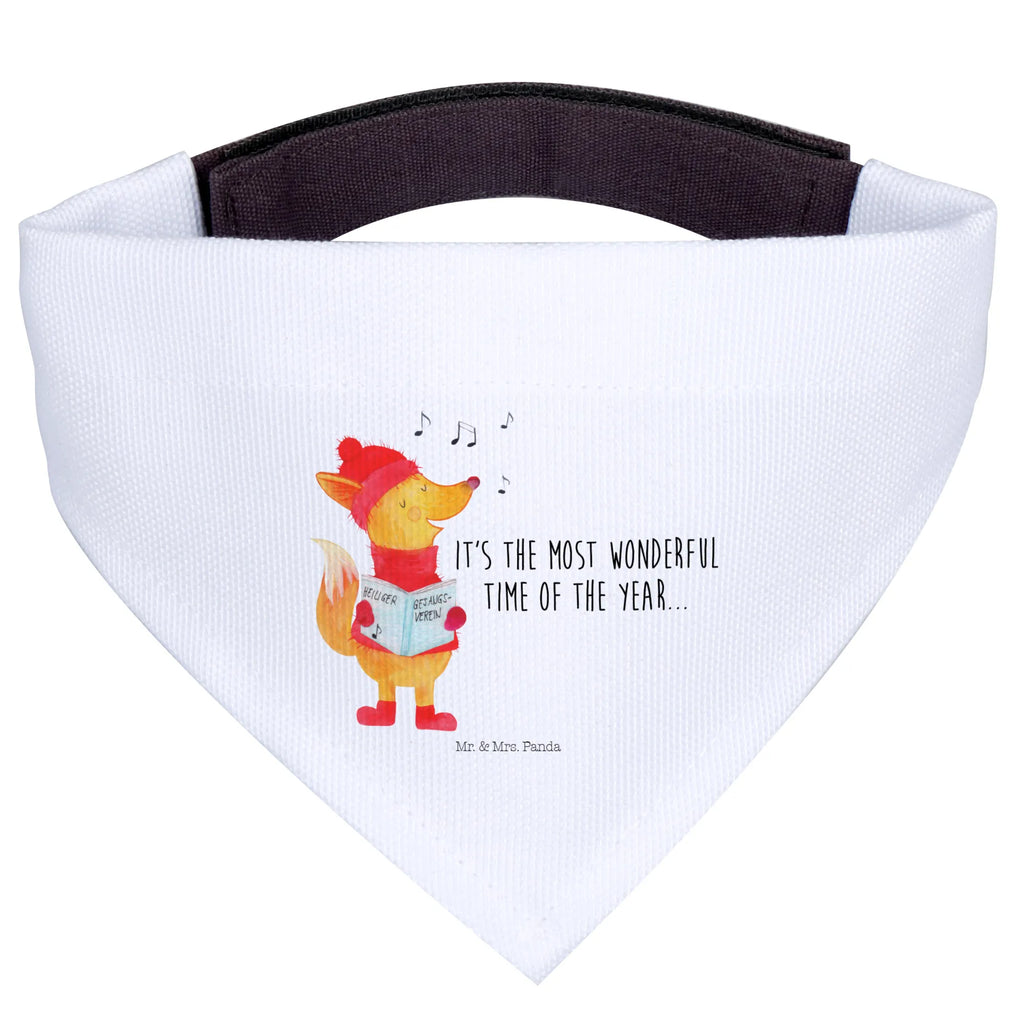 Hundehalstuch Fuchs Sänger Halstuch, Hunde, mittel, mittelgroße Hunde, Hundehalstuch, Tuch, Winter, Weihnachten, Weihnachtsdeko, Nikolaus, Advent, Heiligabend, Wintermotiv, Sänger, Weihnachtslieder, Singen, Füchse, Geschenk Sänger, Fuchs