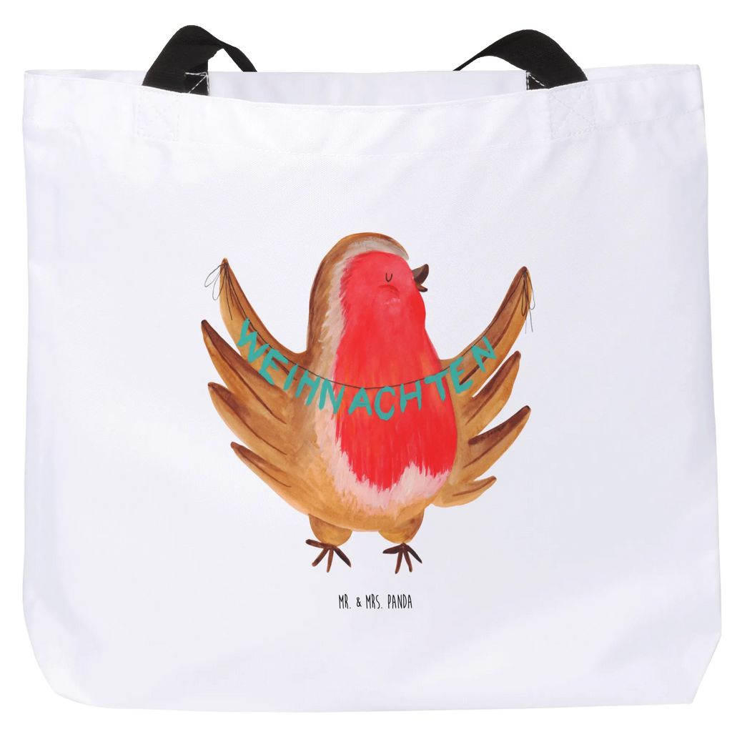 Shopper Rotkehlchen Weihnachten Stofftasche, Schultertasche, Schulbeutel, Schultasche, Tüte, Einkaufsbeutel, Ausflug, XL, Shopper, Beutel, Freizeittasche, XXL Tasche, Tragebeutel, Einkaufstasche, Alltagstasche, Strandtasche, Weihnachten, Advent, Winter, Heiligabend, Nikolaus, Wintermotiv, Weihnachtsdeko, Weihnachtsmotiv, Frohe Weihnachten, Weihnachtsgruß, Xmas, Vogel