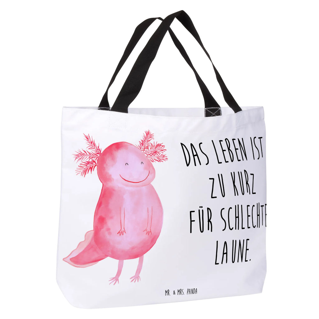 Shopper axolotl Happy carrier bag, beach bag, shopper, large, bag, shopping bag, handle bag, woman, XXL, Axolotl, Axelotl, marine animals, Mexican walking fish, salamander, tail, good mood, amphibian, motivation, axolotl, axolot