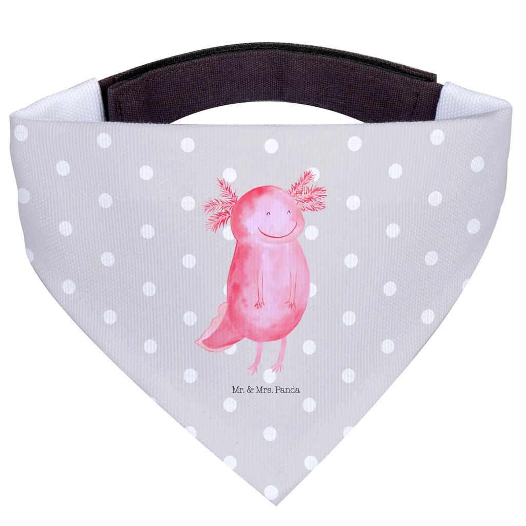 Hundehalstuch Axolotl Glücklich Hunde, mittelgroße Hunde, Tuch, Hundehalstuch, mittel, Halstuch, Molch, Axolotl, Lurch, Schwanzlurch, Motivation, Axolot, Lurche, gute Laune