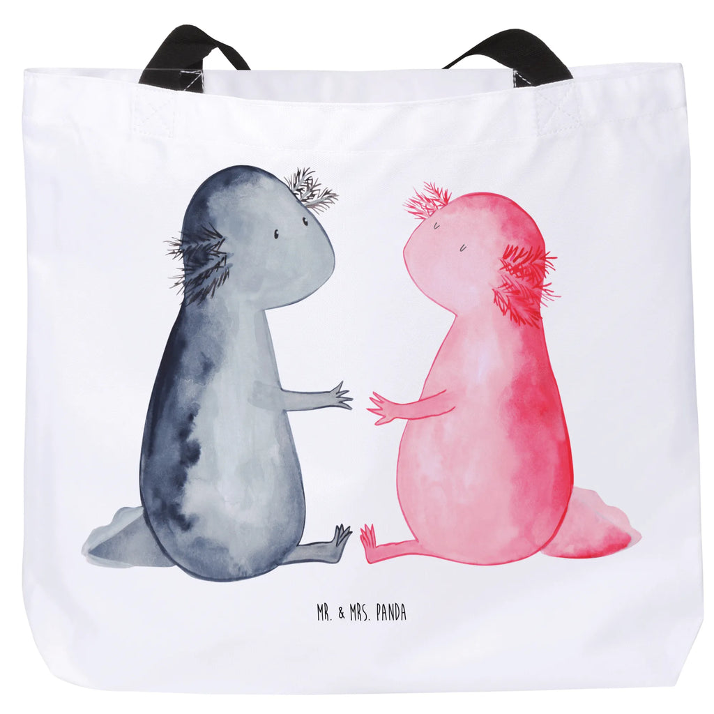 Shopper Axolotl Liebe Beutel, Stofftasche, XL, Einkaufsbeutel, Ausflug, Alltagstasche, Tüte, Freizeittasche, Tragebeutel, Schultertasche, XXL Tasche, Einkaufstasche, Shopper, Schultasche, Schulbeutel, Strandtasche, Molch, Axolotl, Ehemann, Liebesbeweis, Verlobter, Axolot, Freund, Schwanzlurch, Valentinstag, Liebe, Jahrestag, Große Liebe, Lurche, Lurch