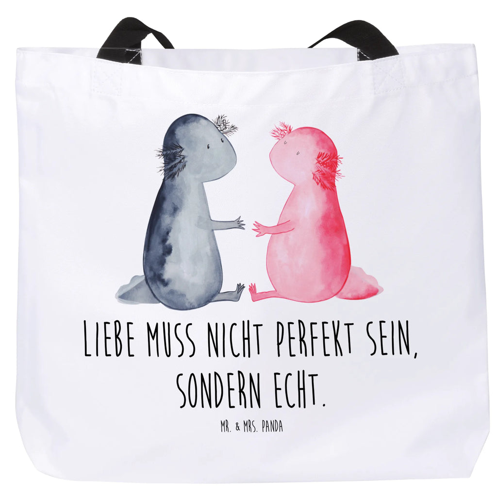 Shopper Axolotl Liebe Beutel, Stofftasche, XL, Einkaufsbeutel, Ausflug, Alltagstasche, Tüte, Freizeittasche, Tragebeutel, Schultertasche, XXL Tasche, Einkaufstasche, Shopper, Schultasche, Schulbeutel, Strandtasche, Molch, Axolotl, Ehemann, Liebesbeweis, Verlobter, Axolot, Freund, Schwanzlurch, Valentinstag, Liebe, Jahrestag, Große Liebe, Lurche, Lurch