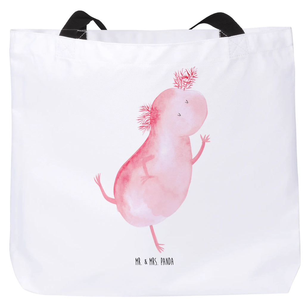 Shopper axolotl Dance Freizeittasche, Beutel, Schulbeutel, Tragebeutel, Einkaufstasche, Strandtasche, Einkaufsbeutel, Tasche, Alltagstasche, Schultasche, Shopper, Axolotl, Molch, Lurch, beste Freundin, Axolot, Freundin, verrückt, Schwanzlurch, Lurche, Sterne, Dachschaden