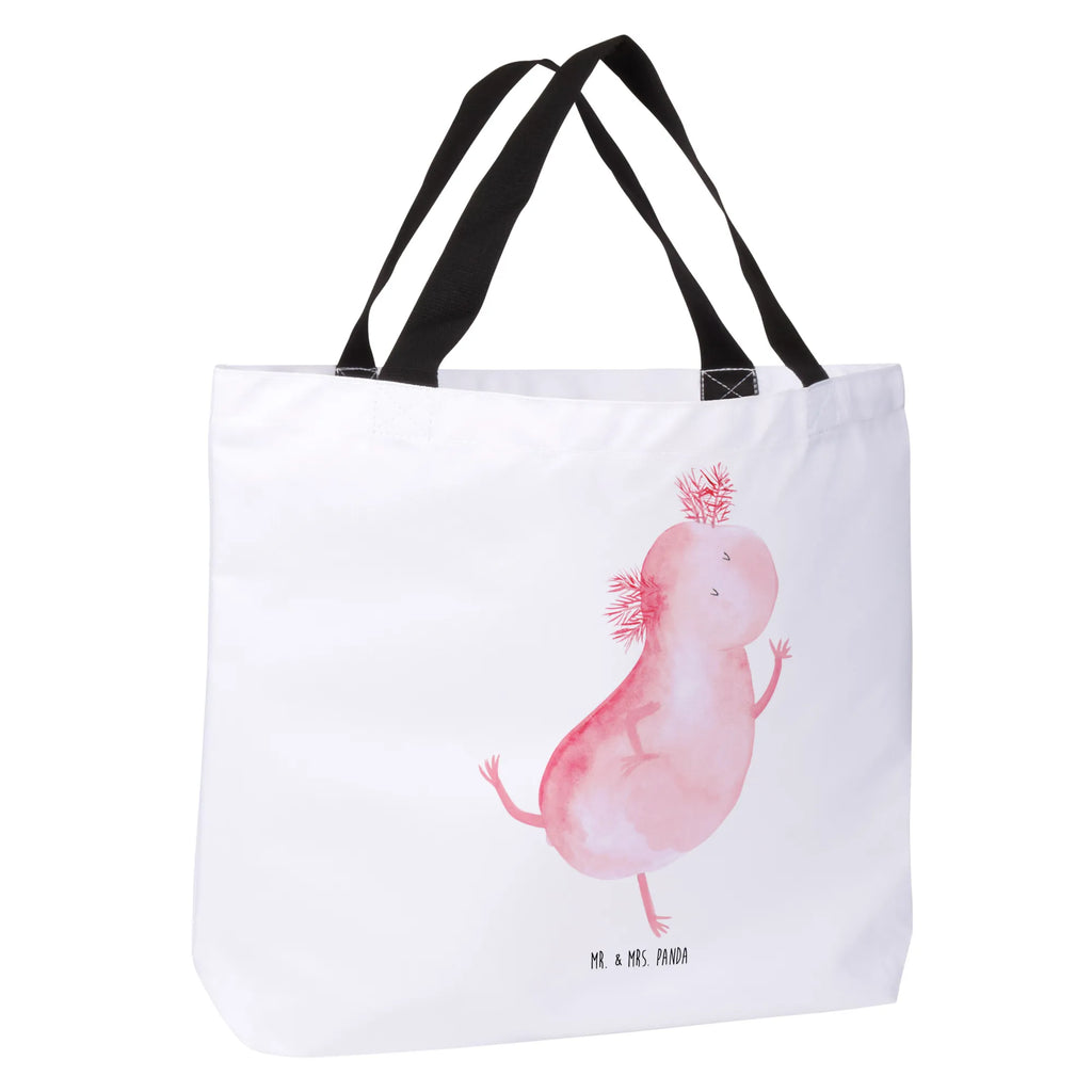 Shopper axolotl Dance Freizeittasche, Beutel, Schulbeutel, Tragebeutel, Einkaufstasche, Strandtasche, Einkaufsbeutel, Tasche, Alltagstasche, Schultasche, Shopper, Axolotl, Molch, Lurch, beste Freundin, Axolot, Freundin, verrückt, Schwanzlurch, Lurche, Sterne, Dachschaden
