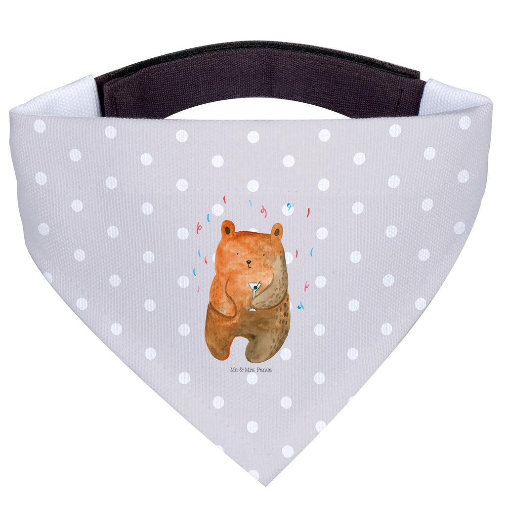 Chusta na szyję dla psa L Niedźwiedź Impreza Hundehalstuch, Halstuch, Mittelgroße Hunde, Mittel, Hunde, Tuch, Teddy, Bär, Teddybär, Gute Laune, Lustig, Feiern, Geburtstagsgeschenk, Mitbringsel, Geburtstag, Party, Abfeiern, Geschenk