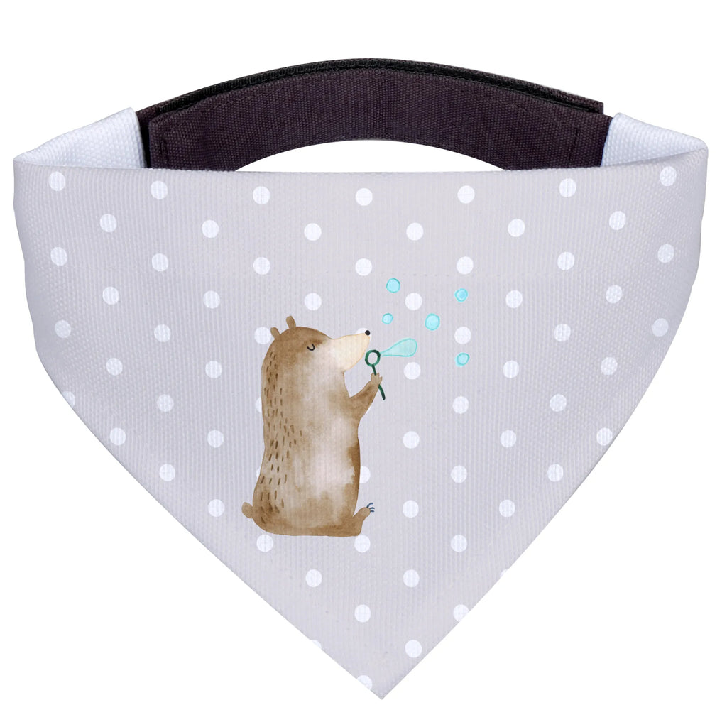 Chusta na szyję dla psa L niedźwiedź bańki mydlane Halstuch, Mittel, Tuch, Hunde, Mittelgroße Hunde, Hundehalstuch, Teddybär, Teddy, Bär, Seifenblasen Bär Lustig Sein Glücklich Traurig Happy
