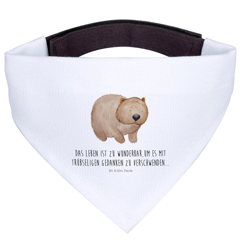 Hundehalstuch Wombat mittelgroße Hunde, Tuch, Halstuch, mittel, Hunde, Hundehalstuch, Tiermotive, Gute Laune, lustige Sprüche, Tiere, Spruch, Das Leben ist schön, Australien, Motivation, Wombat
