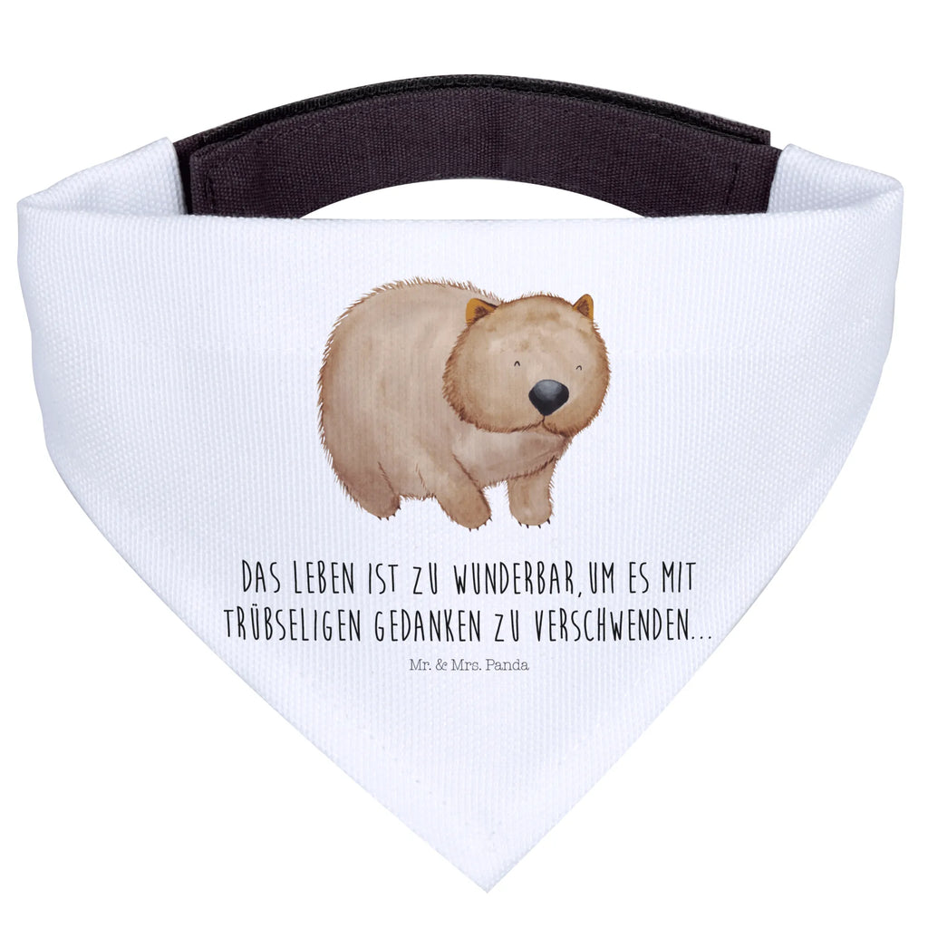 Hundehalstuch Wombat mittelgroße Hunde, Tuch, Halstuch, mittel, Hunde, Hundehalstuch, Tiermotive, Gute Laune, lustige Sprüche, Tiere, Spruch, Das Leben ist schön, Australien, Motivation, Wombat