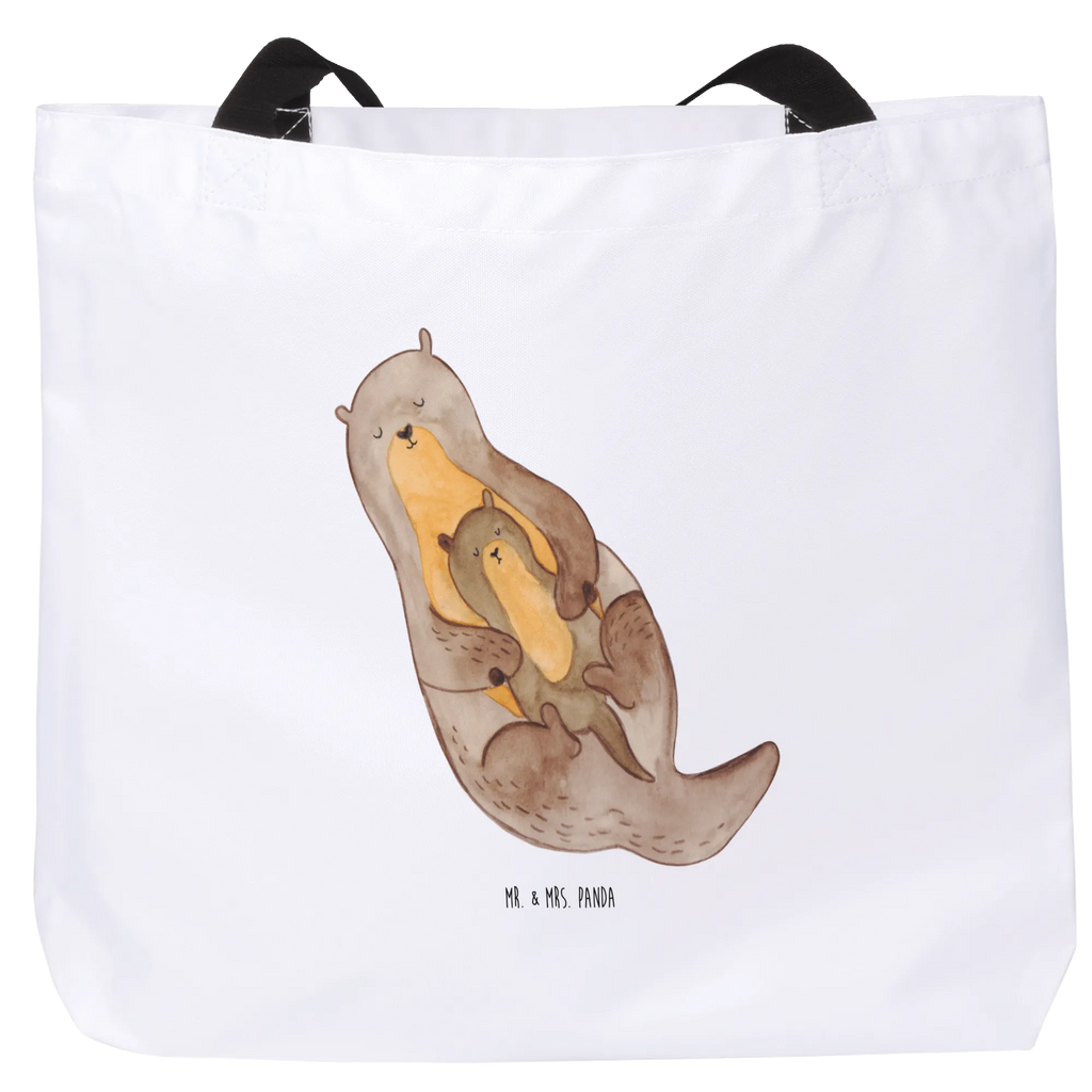 Shopper Otter Kind Stofftasche, XXL Tasche, Tragebeutel, Einkaufstasche, Schultasche, Tüte, Schulbeutel, Schultertasche, XL, Einkaufsbeutel, Ausflug, Strandtasche, Beutel, Alltagstasche, Shopper, Freizeittasche, Otter, Fischotter, Seeotter, Otter Seeotter See Otter