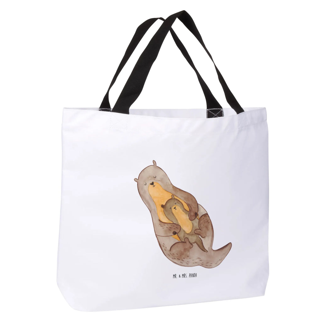 Shopper Otter Kind Stofftasche, XXL Tasche, Tragebeutel, Einkaufstasche, Schultasche, Tüte, Schulbeutel, Schultertasche, XL, Einkaufsbeutel, Ausflug, Strandtasche, Beutel, Alltagstasche, Shopper, Freizeittasche, Otter, Fischotter, Seeotter, Otter Seeotter See Otter