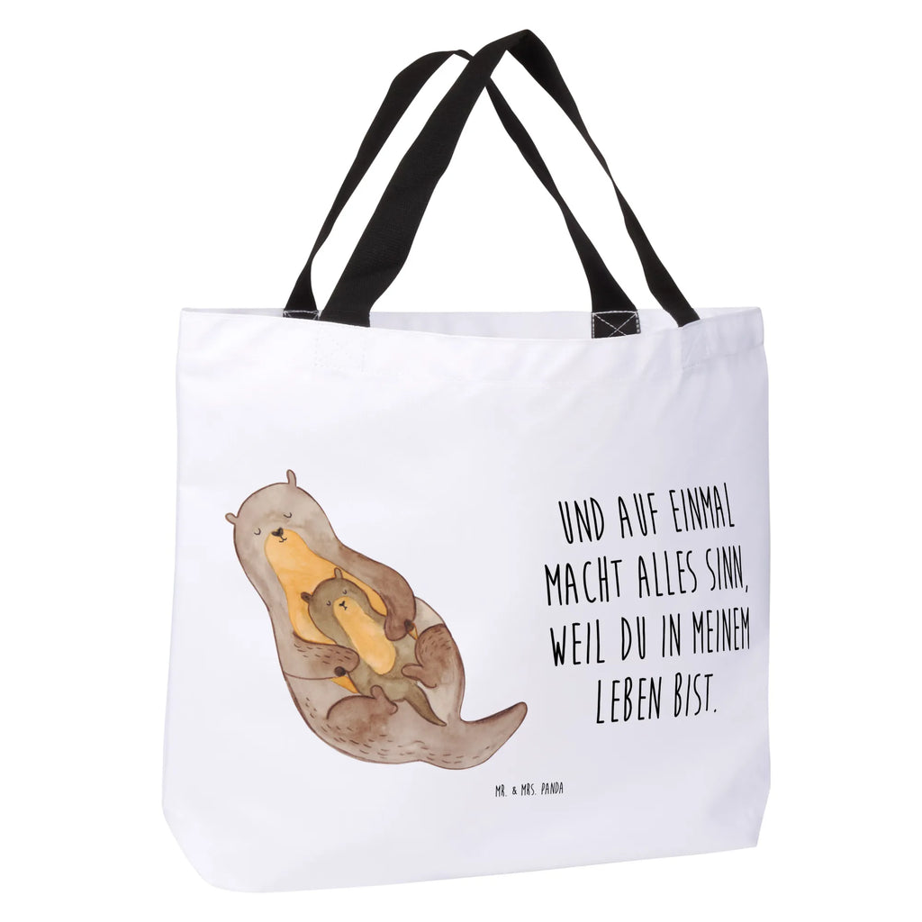 Shopper Otter Kind Stofftasche, XXL Tasche, Tragebeutel, Einkaufstasche, Schultasche, Tüte, Schulbeutel, Schultertasche, XL, Einkaufsbeutel, Ausflug, Strandtasche, Beutel, Alltagstasche, Shopper, Freizeittasche, Otter, Fischotter, Seeotter, Otter Seeotter See Otter