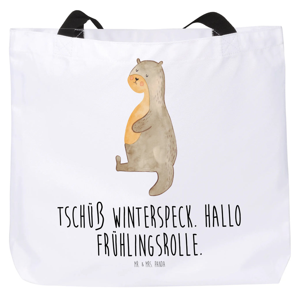 Shopper Otter Bauch Strandtasche, Schultertasche, XXL Tasche, Ausflug, Beutel, Stofftasche, Einkaufsbeutel, Alltagstasche, Tüte, XL, Shopper, Tragebeutel, Schultasche, Freizeittasche, Einkaufstasche, Schulbeutel, Otter, Fischotter, Seeotter, Otter Seeotter See Otter