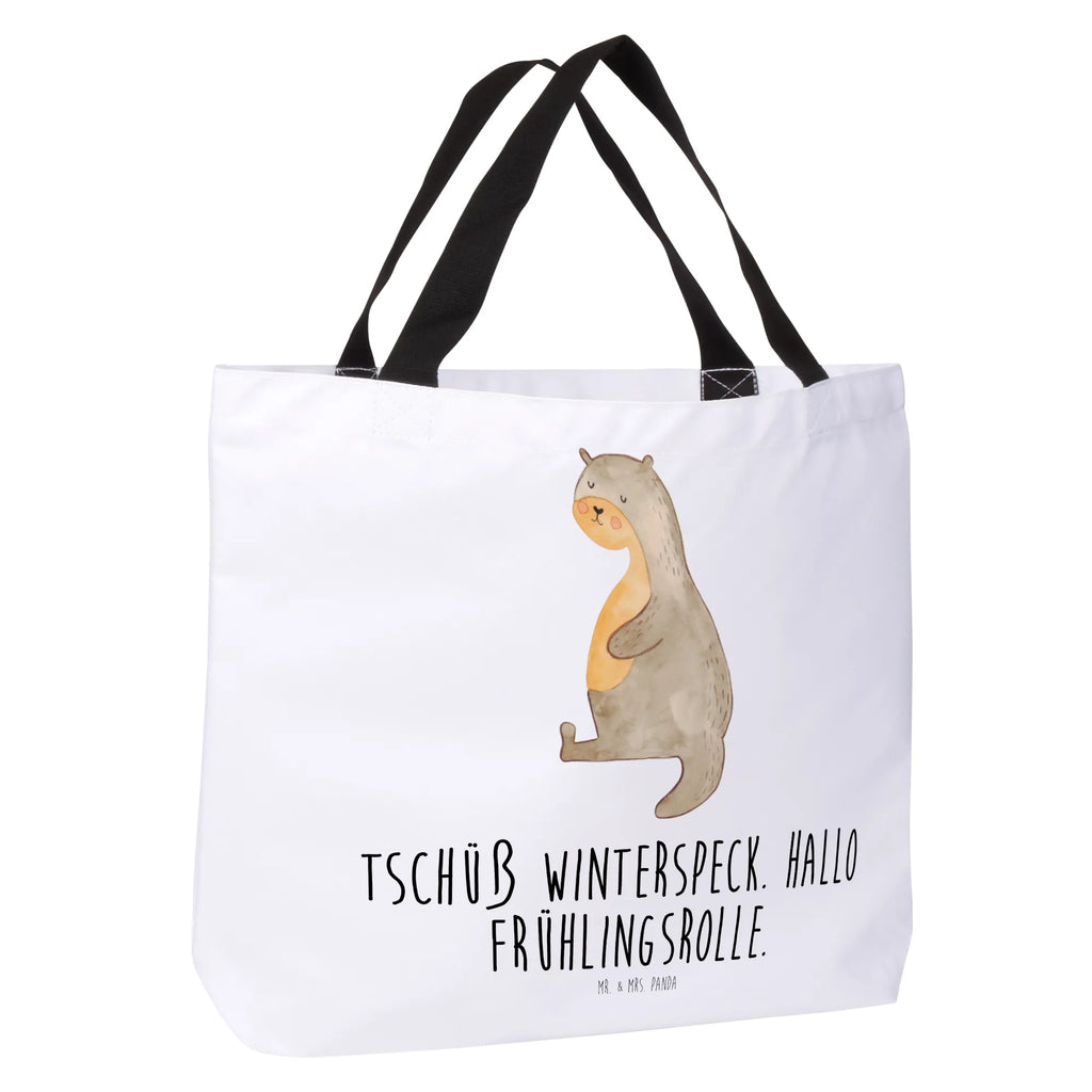 Shopper Otter Bauch Strandtasche, Schultertasche, XXL Tasche, Ausflug, Beutel, Stofftasche, Einkaufsbeutel, Alltagstasche, Tüte, XL, Shopper, Tragebeutel, Schultasche, Freizeittasche, Einkaufstasche, Schulbeutel, Otter, Fischotter, Seeotter, Otter Seeotter See Otter