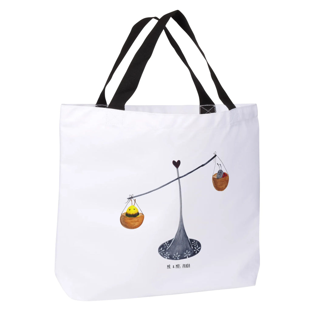 Shopper Star sign Scale Alltagstasche, Freizeittasche, Shopper, Einkaufstasche, Tragebeutel, Beutel, Strandtasche, Einkaufsbeutel, Schultasche, Schulbeutel, Tasche, Tierkreiszeichen, Sternzeichen, Horoskop, Astrologie, Aszendent, Biene, Gleichgewicht, Geburtstag Oktober, Waage Geschenk, Marienkäfer, Waage, Geschenk Oktober, Geschenk September, Geburtstag September, Hummel, Waage Sternzeichen