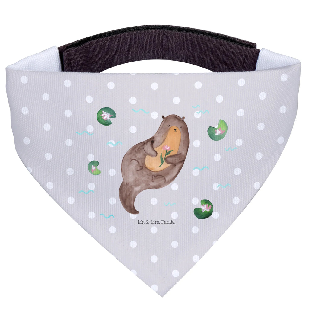 Chusta na szyję dla psa L wydra lilia wodna Halstuch, Hunde, Hundehalstuch, Tuch, Kleine Hunde, Otter, Fischotter, Seeotter, Otter Seeotter See Otter