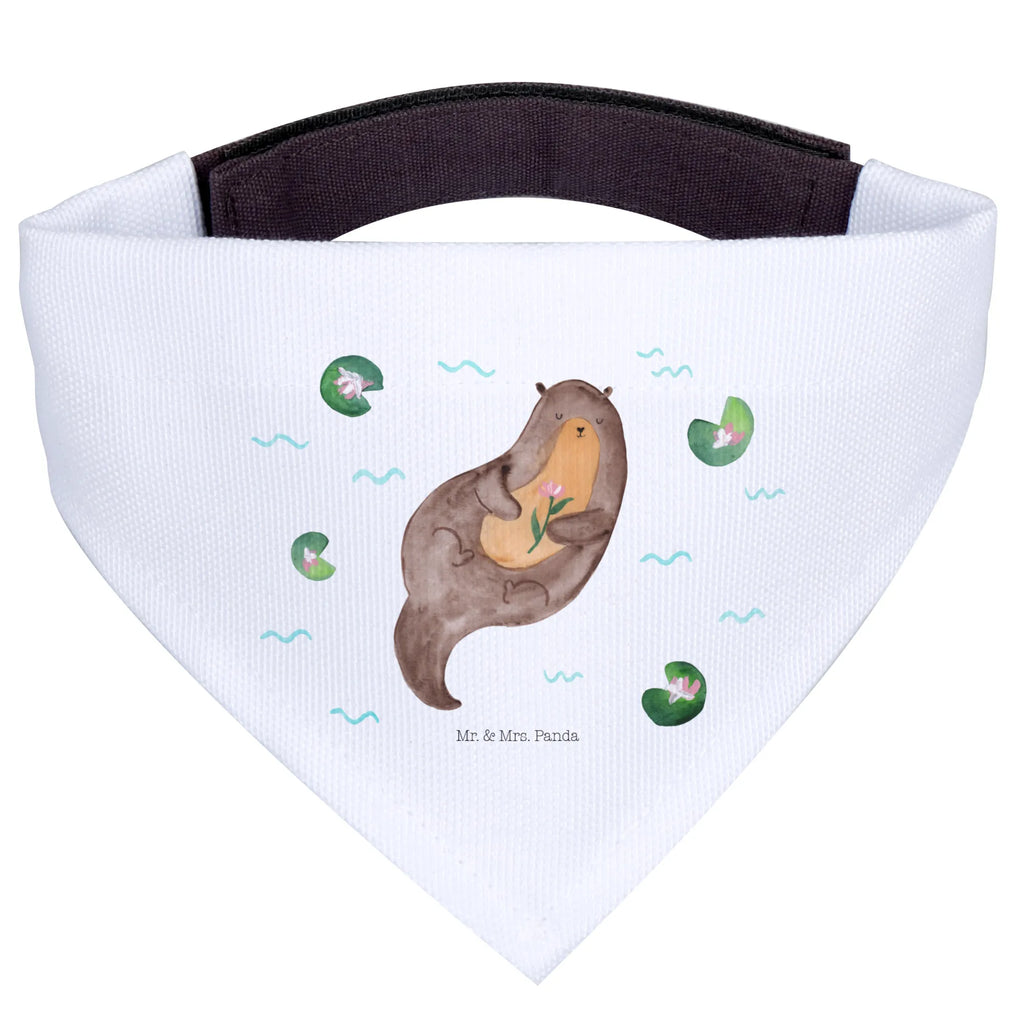Chusta na szyję dla psa L wydra lilia wodna Halstuch, Hunde, Hundehalstuch, Tuch, Kleine Hunde, Otter, Fischotter, Seeotter, Otter Seeotter See Otter