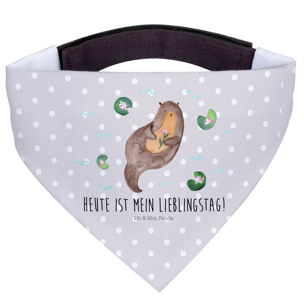 Chusta na szyję dla psa L wydra lilia wodna Halstuch, Hunde, Hundehalstuch, Tuch, Kleine Hunde, Otter, Fischotter, Seeotter, Otter Seeotter See Otter