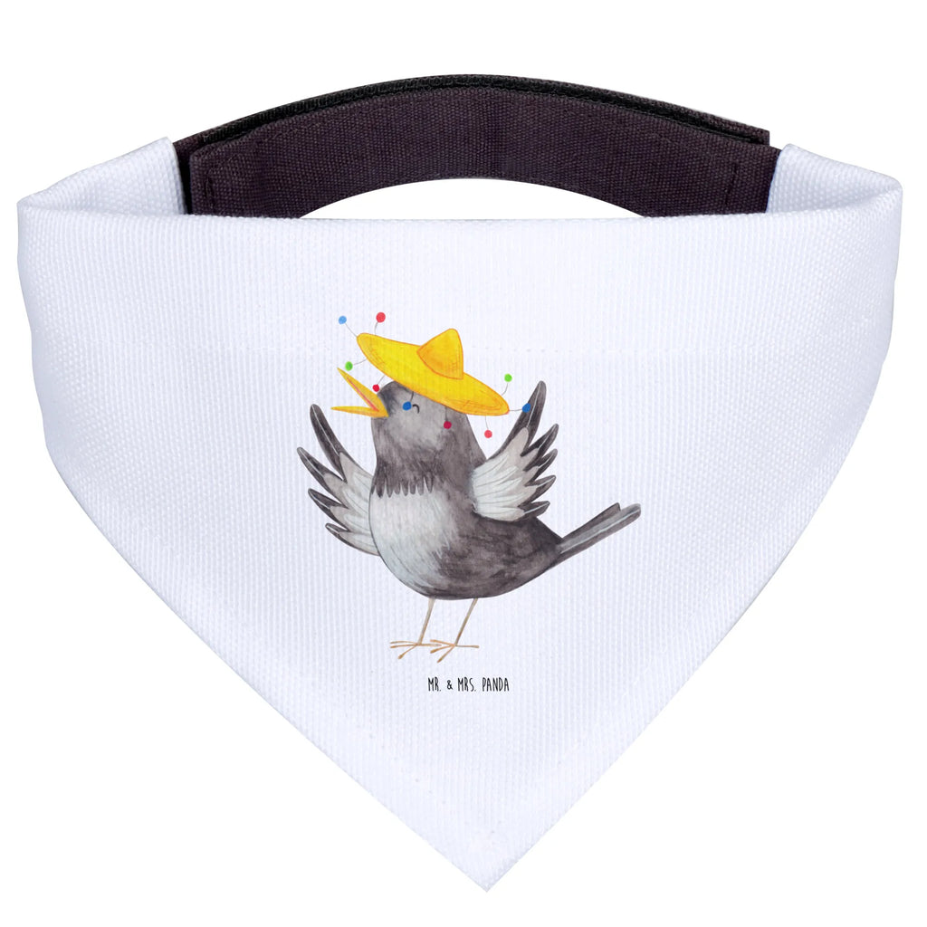Hundehalstuch Rabe Sombrero Tuch, Hundehalstuch, Hunde, Kleine Hunde, Halstuch, Lustige Sprüche, Tiere, Tiermotive, Gute Laune, Froh, Motivation, Glück Spruch, Vogel, glücklich sein, Rabe, Elster, Spruch Positiv, Vögel, Fröhlich sein