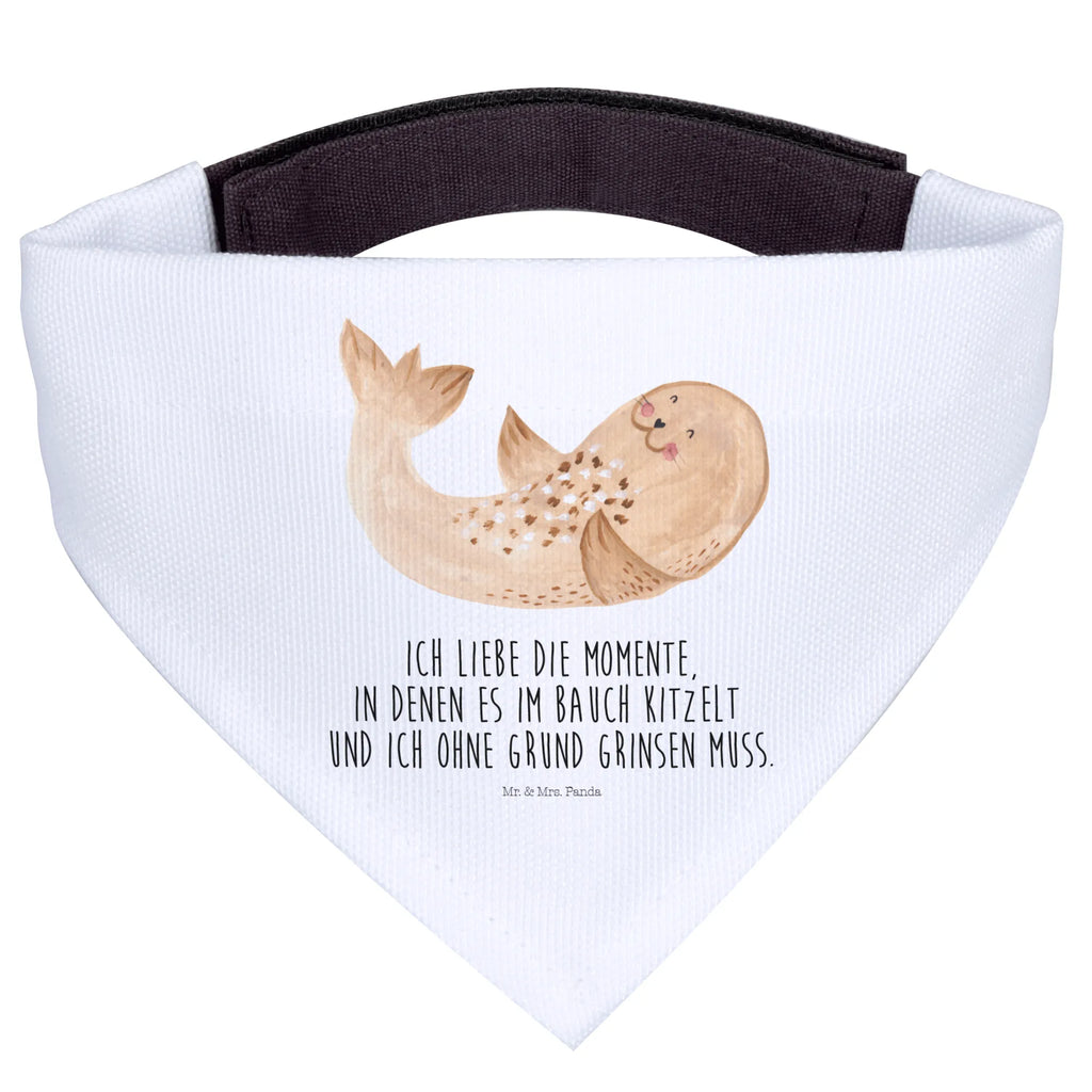 Hundehalstuch Robbe Liegen Hundehalstuch, Hunde, Halstuch, Kleine Hunde, Tuch, Lustige Sprüche, Tiere, Tiermotive, Gute Laune, Ostsee, Robben, Meerestier, Freude, Nordsee, Strand, Robbe, Seehund, Lachen