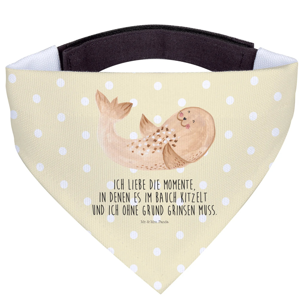 Hundehalstuch Robbe Liegen Hundehalstuch, Hunde, Halstuch, Kleine Hunde, Tuch, Lustige Sprüche, Tiere, Tiermotive, Gute Laune, Ostsee, Robben, Meerestier, Freude, Nordsee, Strand, Robbe, Seehund, Lachen