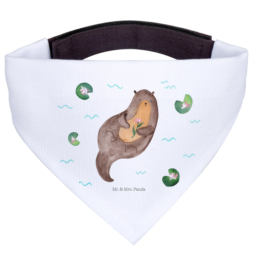 Chusta na szyję dla psa L wydra lilia wodna Halstuch, Hunde, Hundehalstuch, Tuch, Kleine Hunde, Otter, Fischotter, Seeotter, Otter Seeotter See Otter