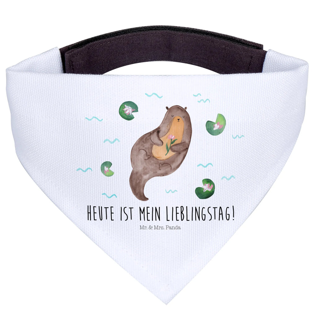 Chusta na szyję dla psa L wydra lilia wodna Halstuch, Hunde, Hundehalstuch, Tuch, Kleine Hunde, Otter, Fischotter, Seeotter, Otter Seeotter See Otter