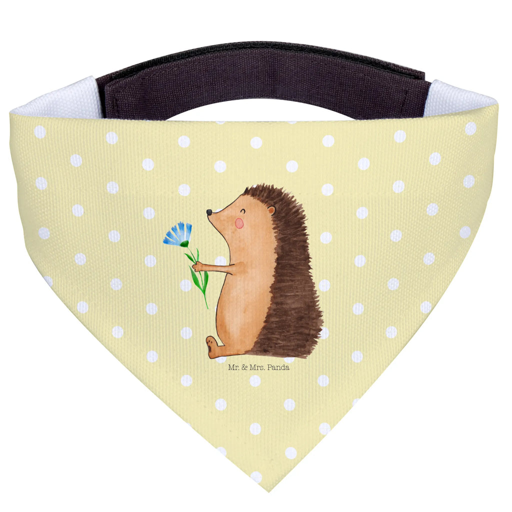 Hundehalstuch Igel Blumen Hunde, Halstuch, Tuch, kleine Hunde, klein, Hundehalstuch, Tiermotive, Gute Laune, lustige Sprüche, Tiere, Besuch, Krankheit, Genesungswünsche, Krankenhaus, Igel, krank, Gute Besserung