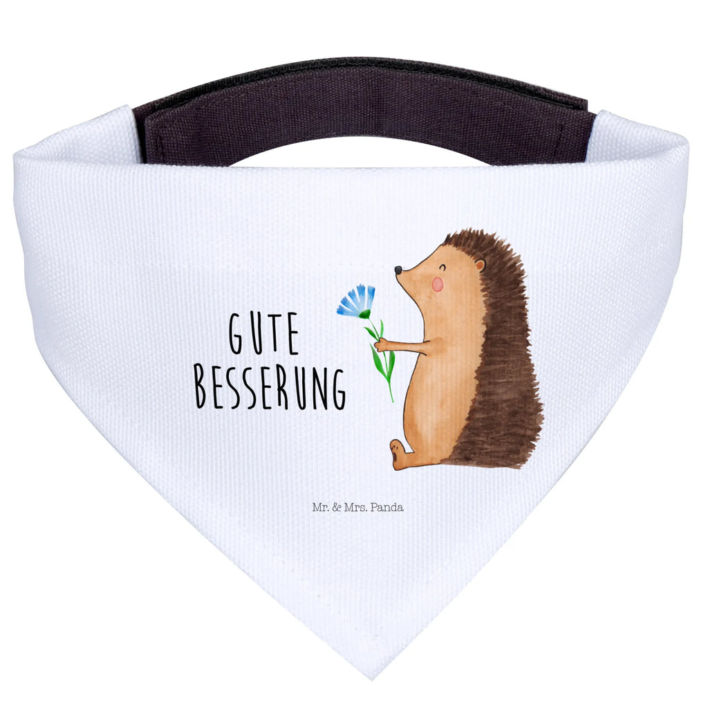 Hundehalstuch Igel Blumen Hunde, Halstuch, Tuch, kleine Hunde, klein, Hundehalstuch, Tiermotive, Gute Laune, lustige Sprüche, Tiere, Besuch, Krankheit, Genesungswünsche, Krankenhaus, Igel, krank, Gute Besserung